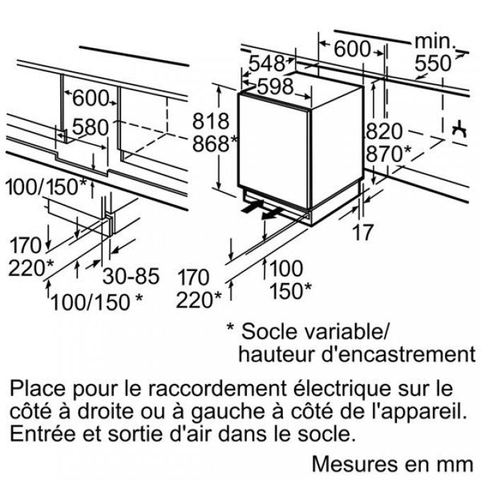 CONGELATEUR INTEGRABLE - - GU15DA55
