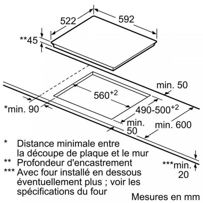PLAQUE DE CUISSON - SIEMENS - ET631BK17E