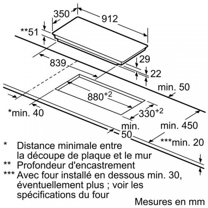 PLAQUE DE CUISSON - SIEMENS - EX275FXB1E