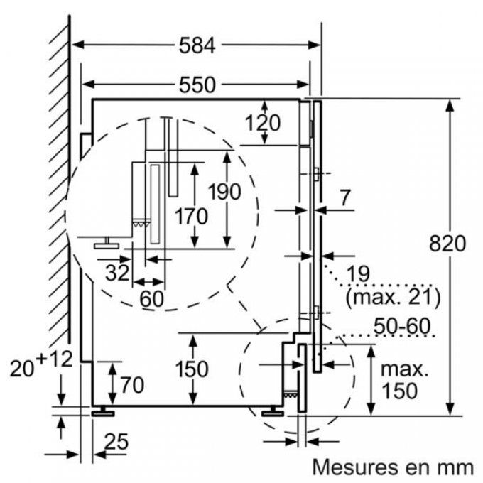 Lave-linge Tout-intégrable SIEMENS - WK14D541FF