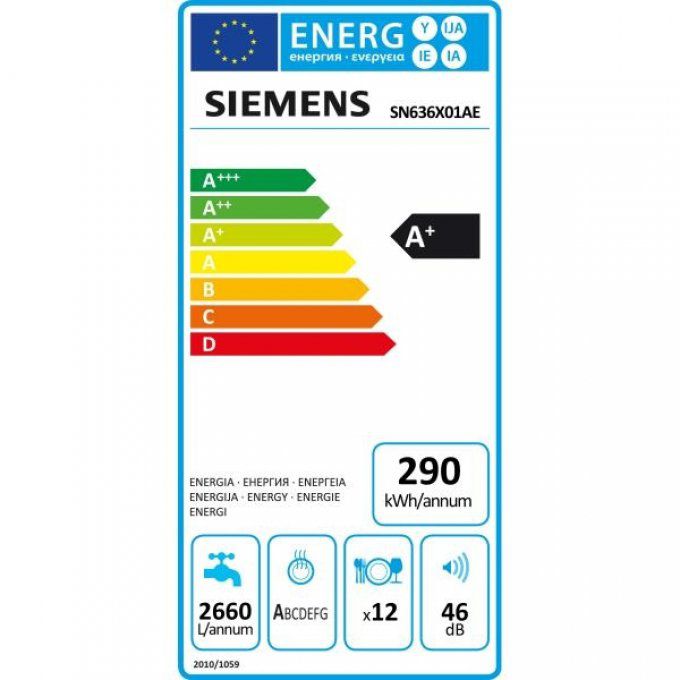 Lave-vaisselle Tout-intégrable SIEMENS - SN636X01AE