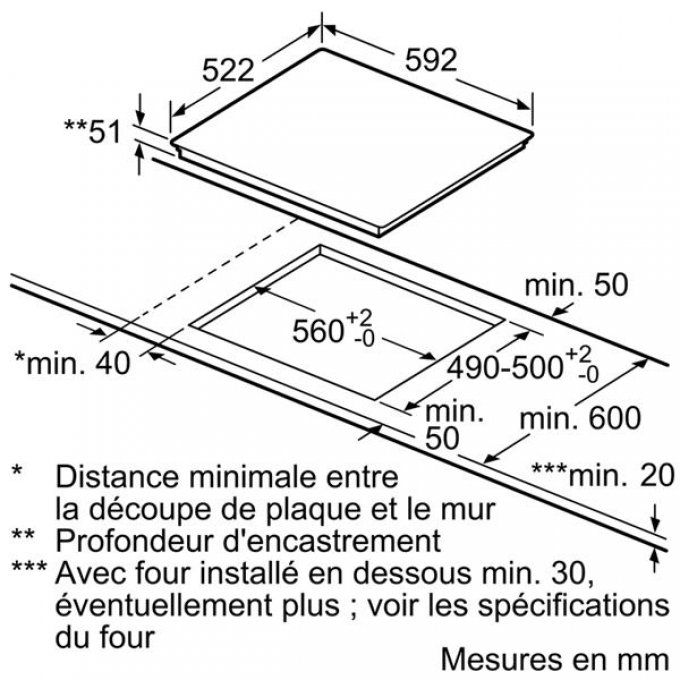PLAQUE DE CUISSON - SIEMENS - EU651BJB1E