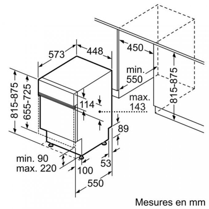 Lave-vaisselle Tout-intégrable SIEMENS - SR556S00TE