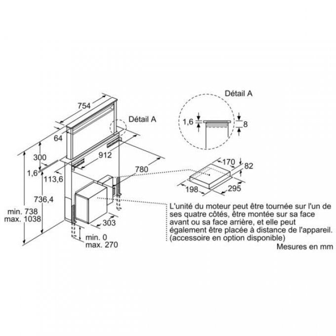 Hotte plan de travail SIEMENS - LD97DBM60