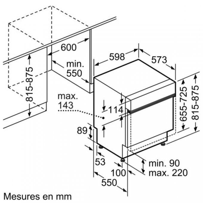 Lave-vaisselle intégrable SIEMENS - SN558S09ME