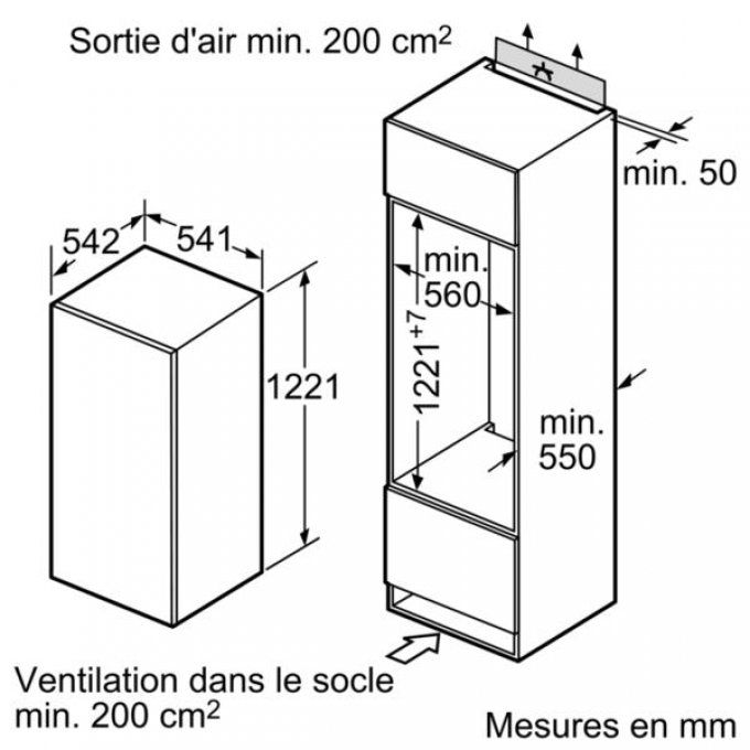 FRIGO ENCASTRABLE - NEFF - K1544X0FF