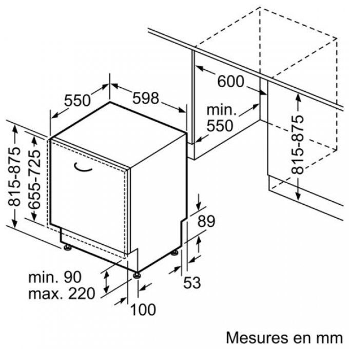 Lave-vaisselle Tout-intégrable NEFF - S516I80X1E