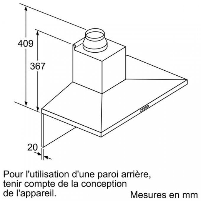 Hotte décorative murale NEFF - D95QFM4N0