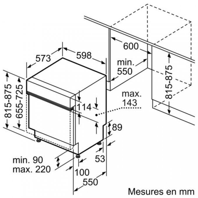 Lave-vaisselle intégrable BOSCH - SMI46IB03E