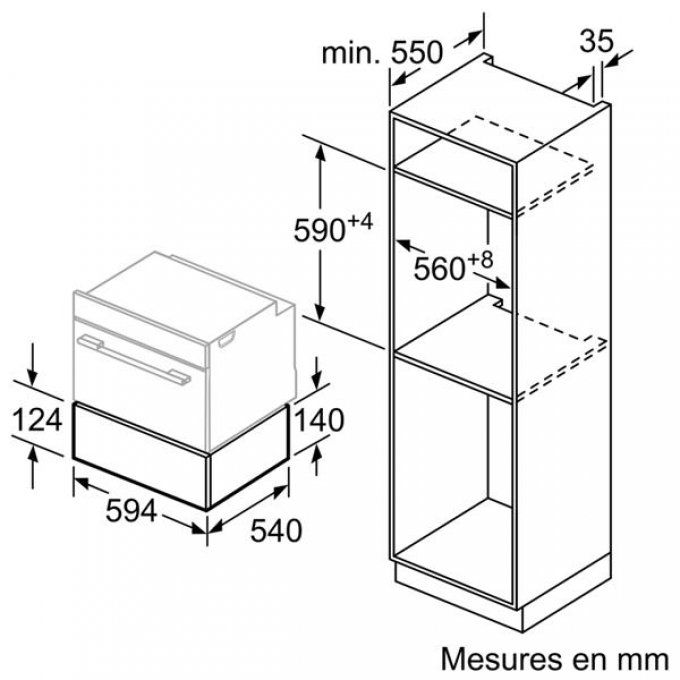 Tiroir chauffant BOSCH - BIC510NS0