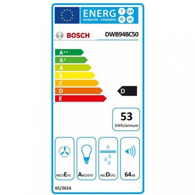 Hotte décorative murale BOSCH - DWB94BC50