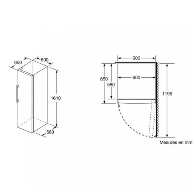 Congélateur armoire No-Frost BOSCH - GSN29UW3V