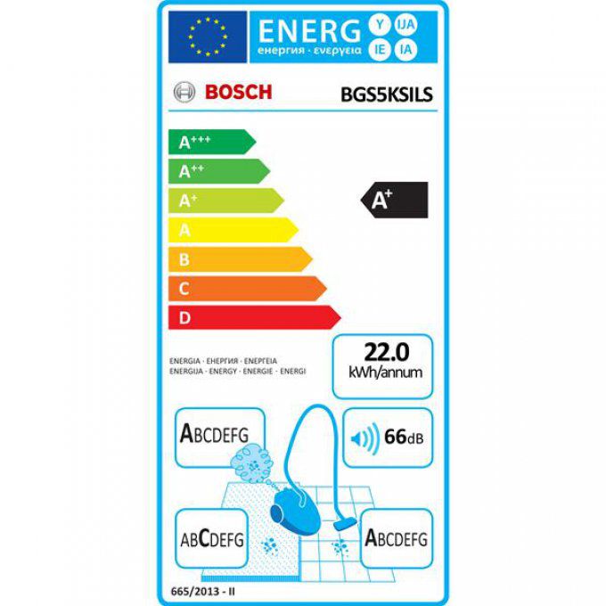 Aspirateur Traîneau sans sac BOSCH - BGS5KSILS