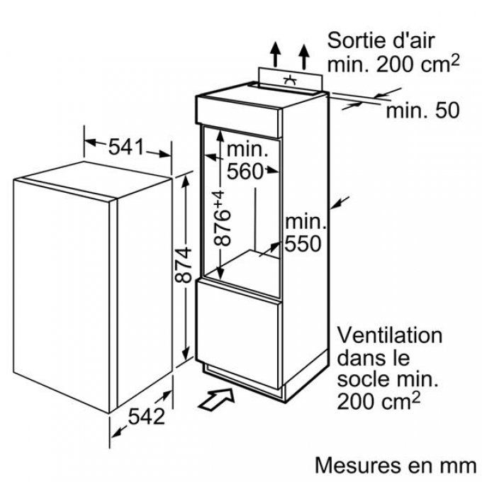 FRIGO ENCASTRABLE - VIVA - VVIL1820