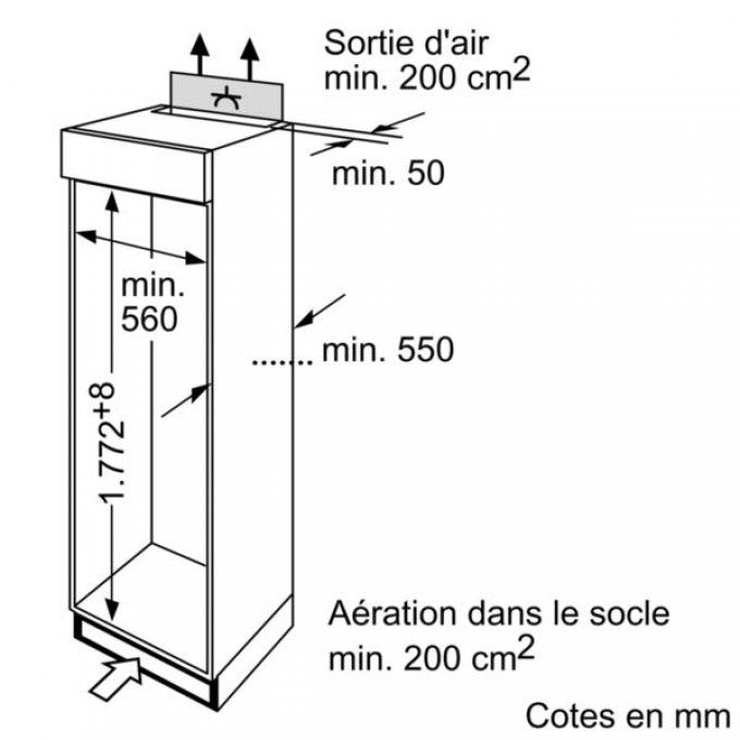 FRIGO ENCASTRABLE - VIVA - VVIV3420