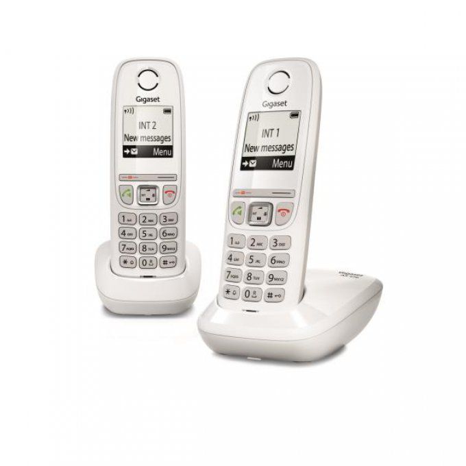 Téléphone résidentiel sans répondeur GIGASET - AS470DUOW