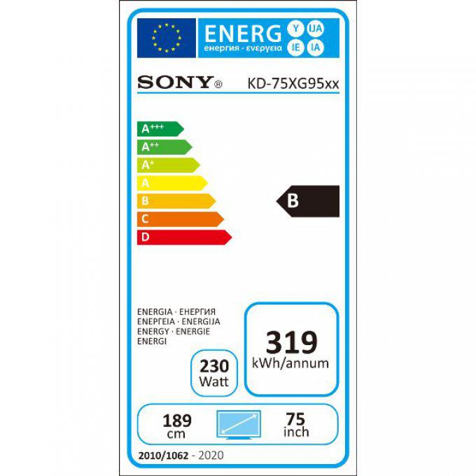TELEVISION SONY - KD75XG9505B