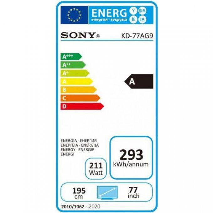 Téléviseur 4K écran plat SONY - KD77AG9B