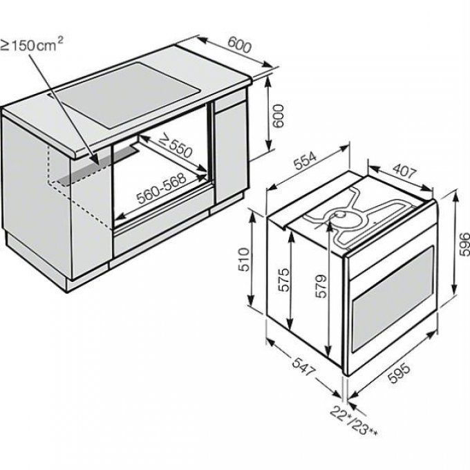 FOUR ENCASTRABLE - MIELE - H2561BPNR