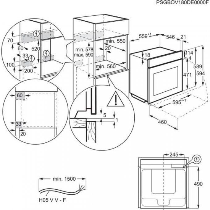 FOUR ENCASTRABLE - AEG - BPE842320M