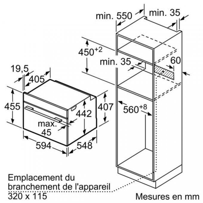 FOUR ENCASTRABLE - BOSCH - CDG634BS1 