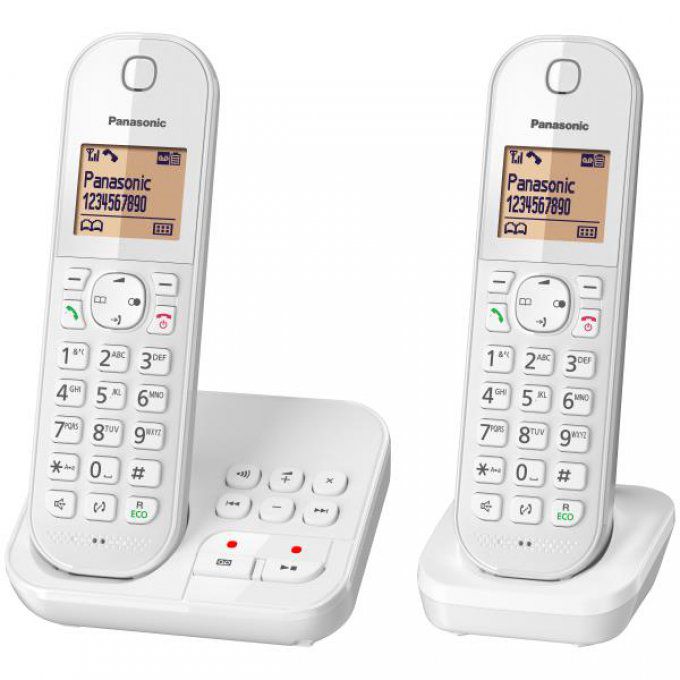 Téléphone résidentiel avec répondeur PANASONIC - KXTGC422FRW