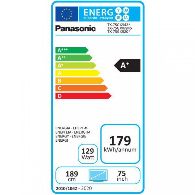 Téléviseur 4K écran plat PANASONIC - TX75GX942E