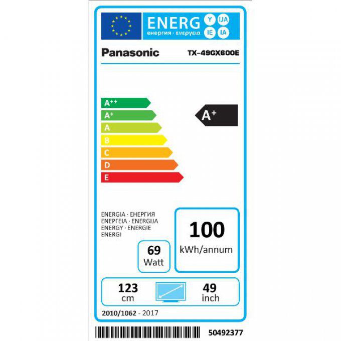 Téléviseur 4K écran plat PANASONIC - TX49GX600E