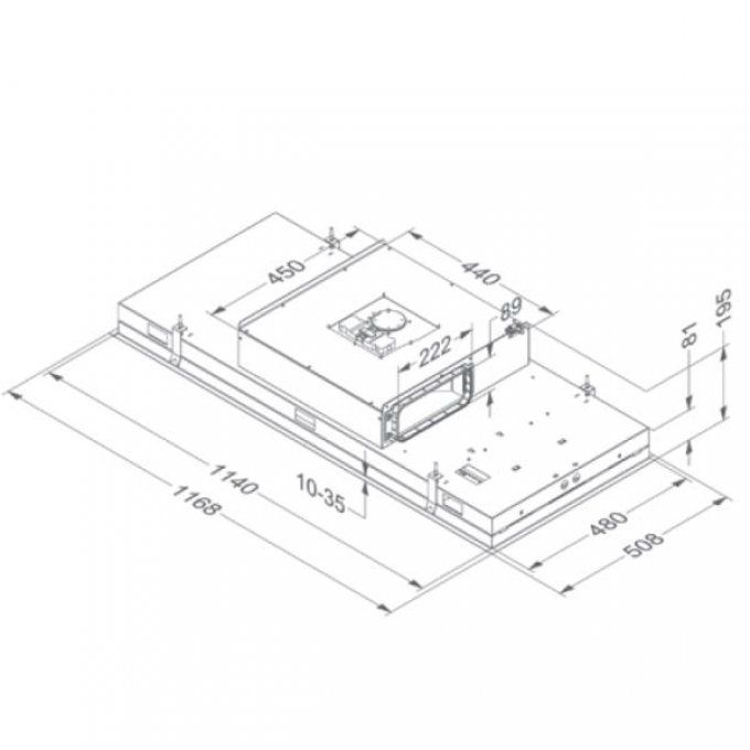 Groupe filtrant plafonnier avec moteur NOVY - D6822