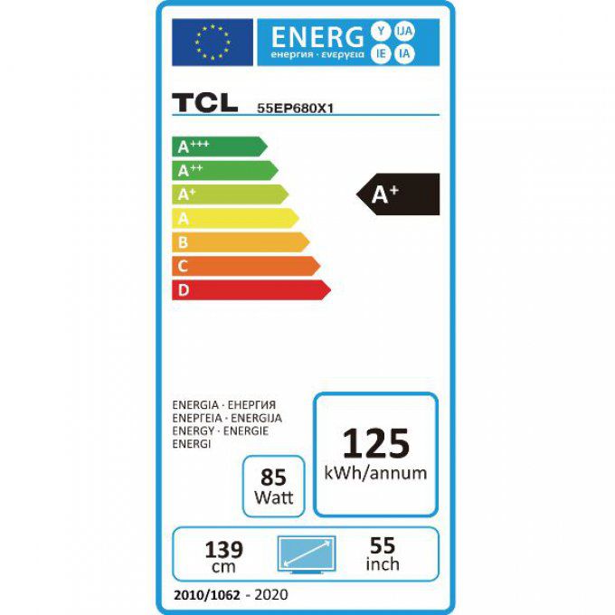 Téléviseur 4K écran plat TCL - 55EP680