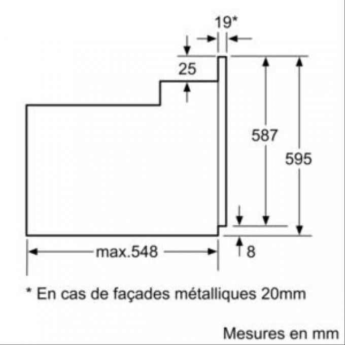 FOUR ENCASTRABLE - BOSCH - HBF174EA0