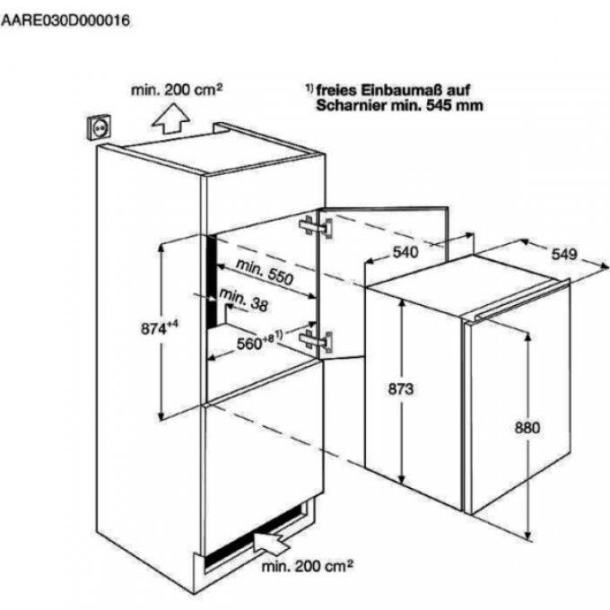 FRIGO ENCASTRABLE - FAURE - FBA15021SA