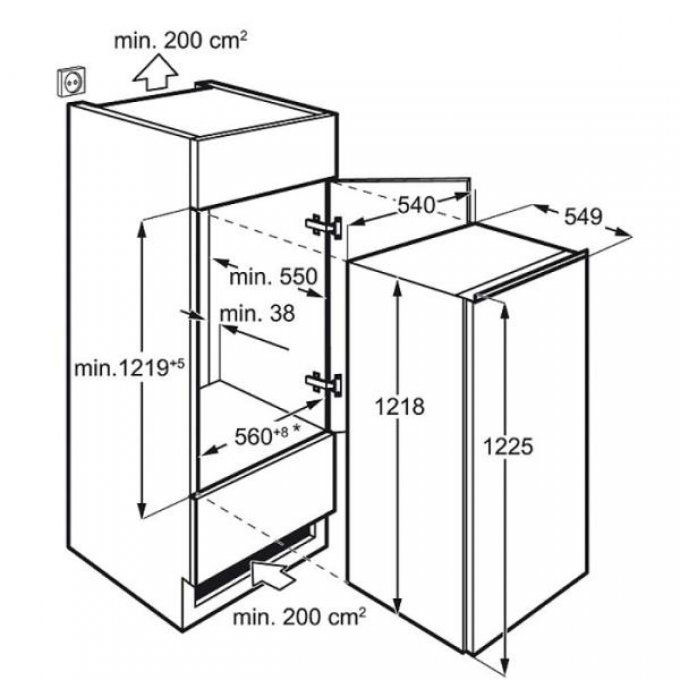 FRIGO ENCASTRABLE - ELECTROLUX - ERN2111AOW