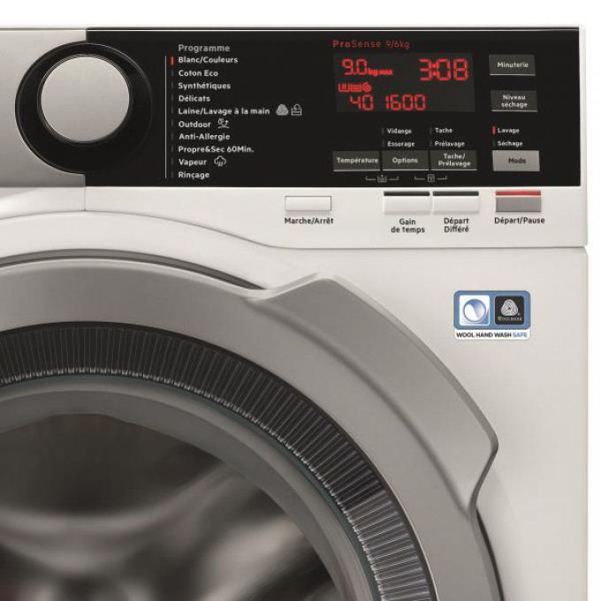 Lave-linge séchant frontal AEG - L9WSR162C