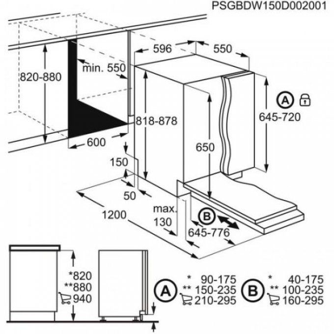 Lave-vaisselle Tout-intégrable ELECTROLUX - ESL5343LO