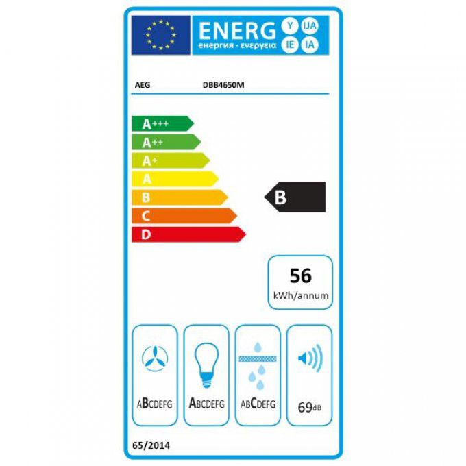 Hotte décorative murale AEG - DBB4650M