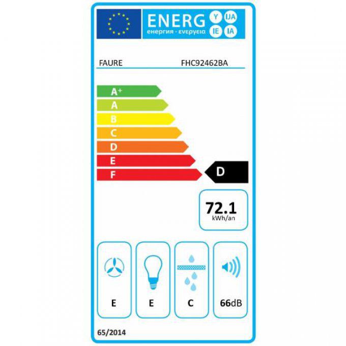 Hotte décorative murale FAURE - FHC92462BA