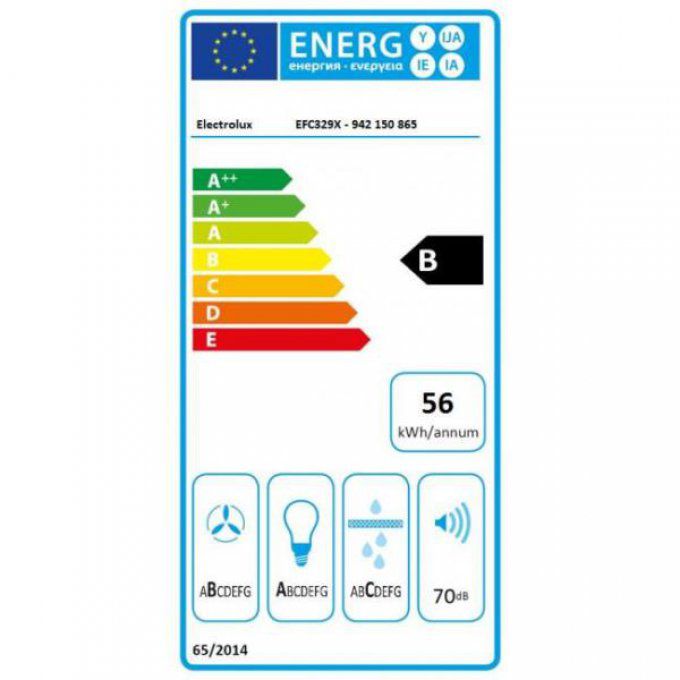 Hotte décorative murale ELECTROLUX - EFC329K