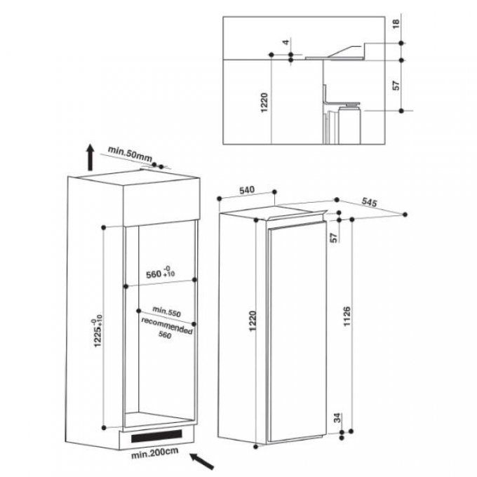 FRIGO ENCASTRABLE - WHIRLPOOL - ARG850A+