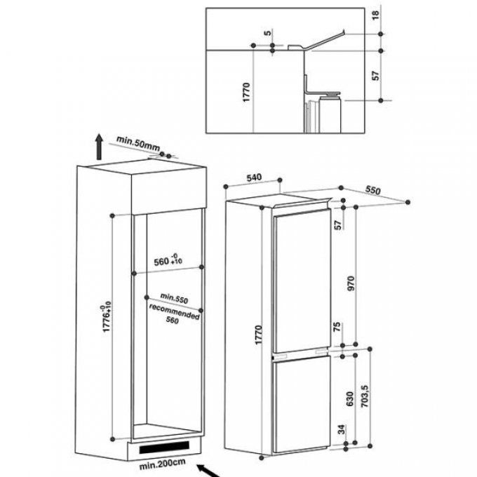 FRIGO ENCASTRABLE - KITCHENAID - KCBDR18600