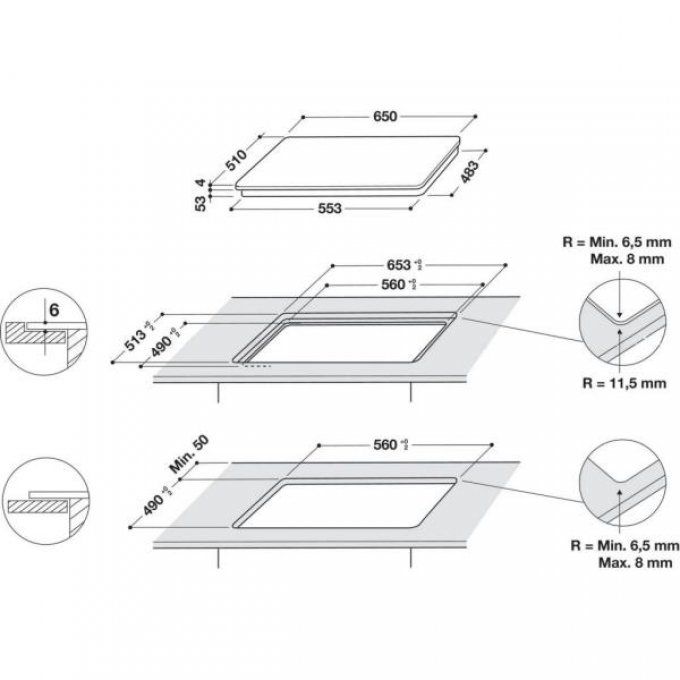 PLAQUE DE CUISSON - WHIRLPOOL - SMC653FBTIXL