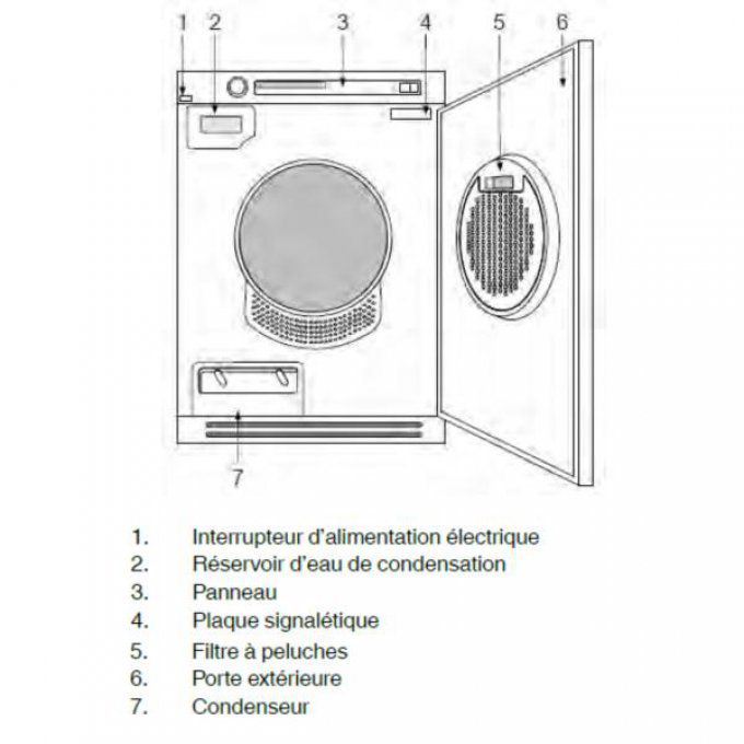 Buanderie sèche-linge WHIRLPOOL SEMI PRO - ALA004
