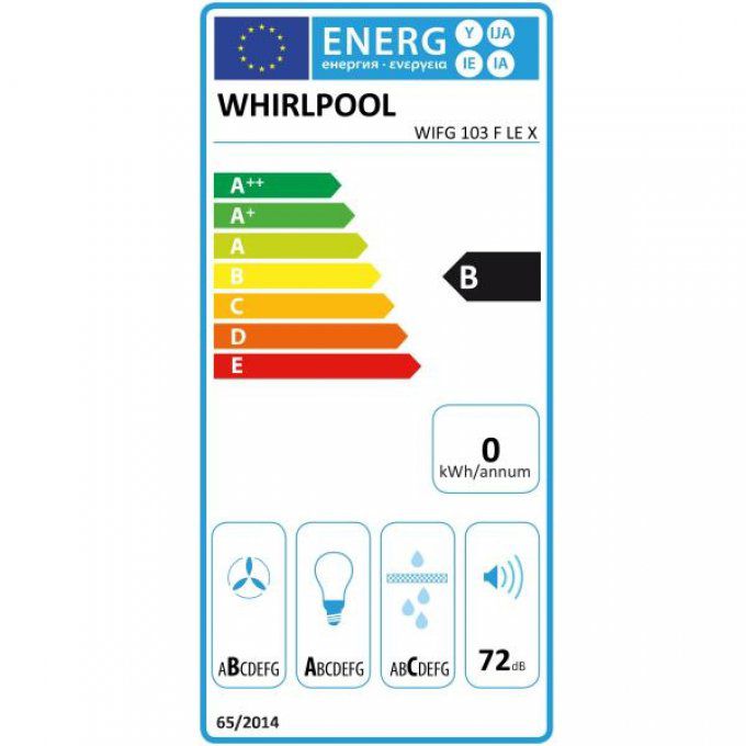 Hotte décorative ilôt WHIRLPOOL - WIFG103FLEX