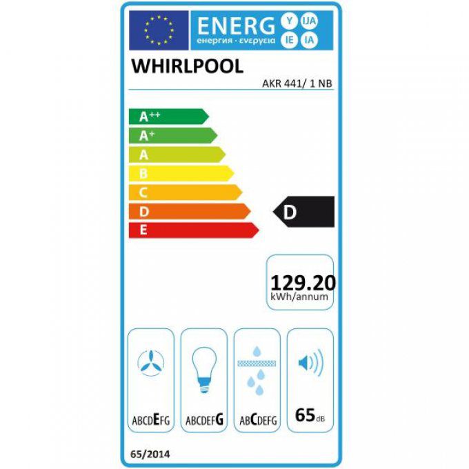 Hotte visière WHIRLPOOL - AKR4411NB