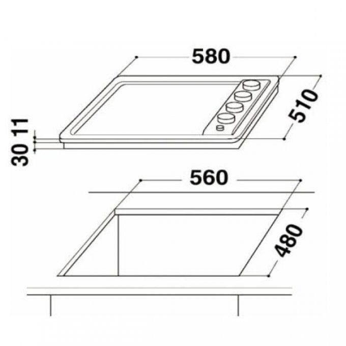 PLAQUE DE CUISSON - WHIRLPOOL - AKM260IXNEW