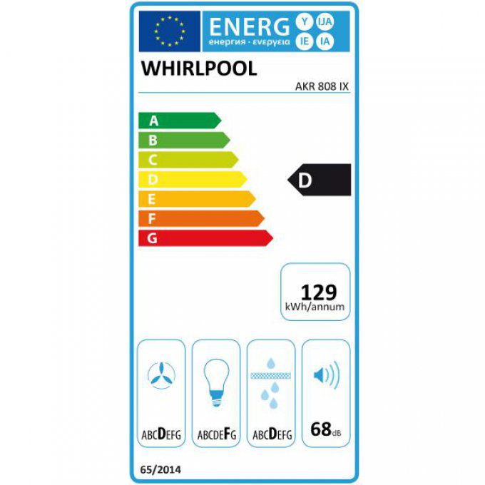 Hotte décorative murale WHIRLPOOL - AKR808IXNEW