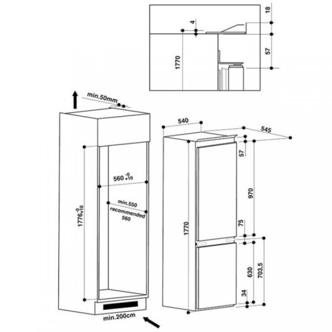 FRIGO ENCASTRABLE - INDESIT - B18A1DI