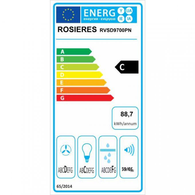 Hotte décorative murale ROSIERES - RVSD9700PN