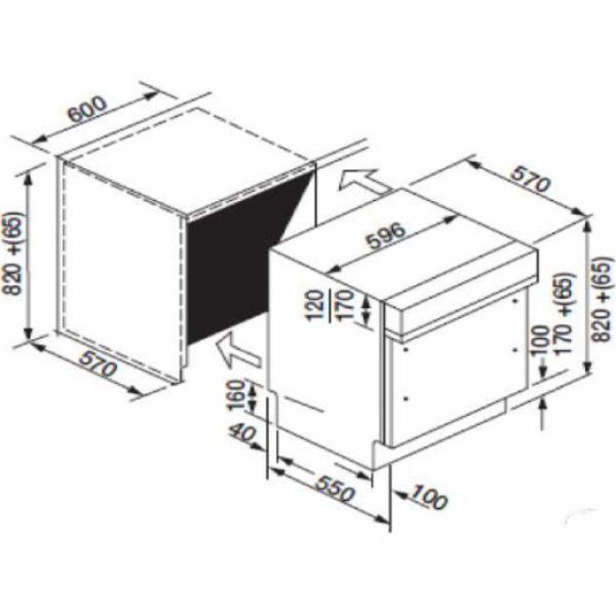 Lave-vaisselle intégrable ROSIERES - RLI1D63X-47