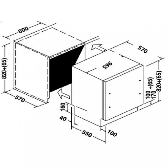 Lave-vaisselle Tout-intégrable ROSIERES - RLF3DC34D-47